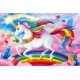 16364 Vafa unicorn in galop 30x20cm